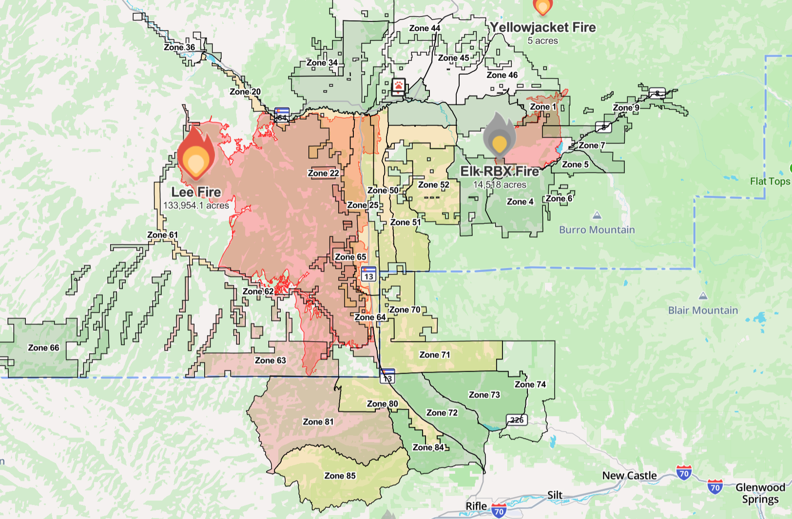Lee & Elk Fires